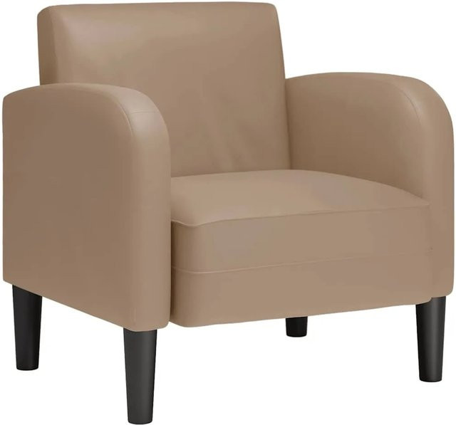 vidaXL Sessel mit Armlehnen in Cappuccino-Braun aus Kunstleder - Bild 1