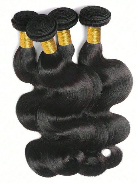 FIUMER Echthaar-Bündel Body Wave, Naturschwarz, Unisex - Bild 1