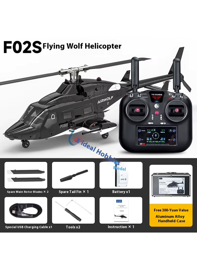Yuxiang F07s Huey F02s Flying Wolf Armed, Fernbedienung Hubschrauber, 1:34 - Bild 4