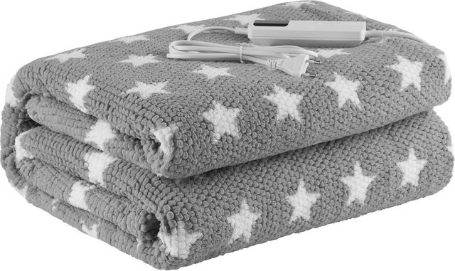 Steinborg SB-9524 Heizdecke in Grau mit Timer und 9 Temperaturstufen, B/T: 180 x 130 cm - Bild 1