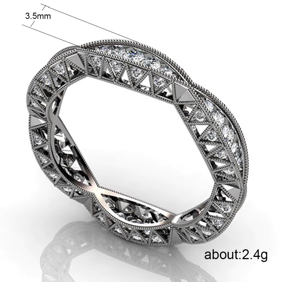 Huitan Ring, Silber, Zirkonia, Damen - Bild 3