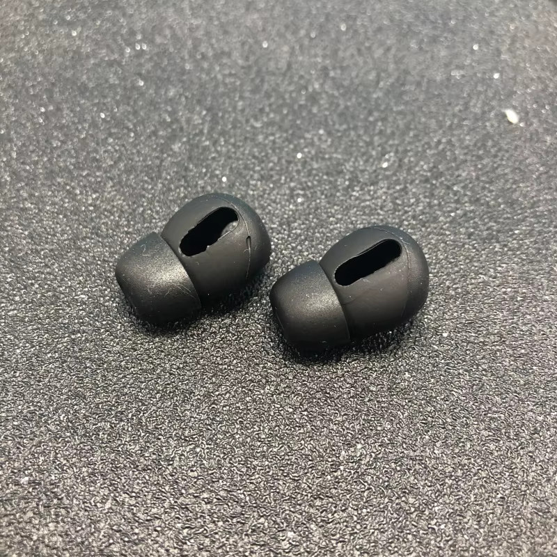 2 Paar Silikon Ohrpolster für Apple AirPods 1 und 2 in Schwarz - Bild 2