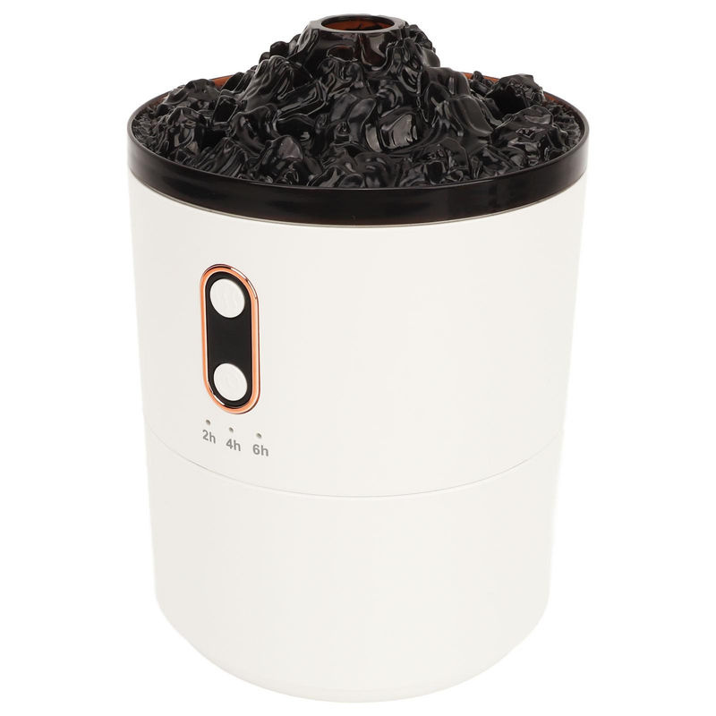 OutsideWorld Vlam Luchtbevochtiger Aromatherapie Diffuser mit Quallen- und Vulkanflammen-Effekt, 450ml, Weiß - Bild 3
