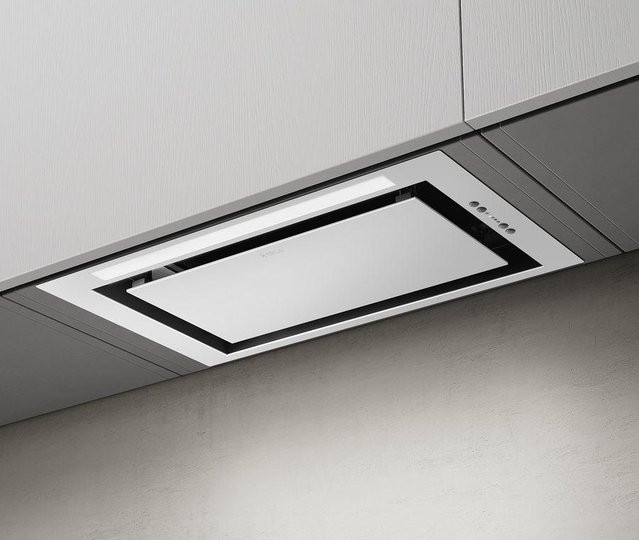 Elica LANE WH/A/52 Dunstabzugshaube in Weiß, Unterbauhaube mit LED-Display, Breite: 60 cm - Bild 1