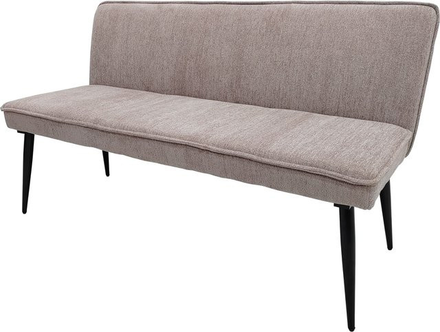 HTI-Living Bank Mesilla in Beige mit Chenille-Stoff im modernen Retro-Stil - Bild 1