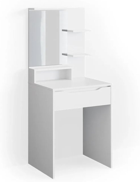 Vicco Schminktisch Ruben in Weiß mit Spiegel und Schubladen, Breite: 60 cm, Tiefe: 48 cm, Höhe: 143 cm - Bild 2