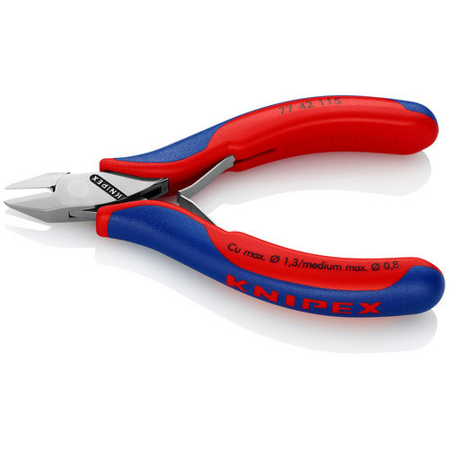 Knipex Elektriker-Seitenschneider aus Stahl in rot/blau/bunt - Bild 2