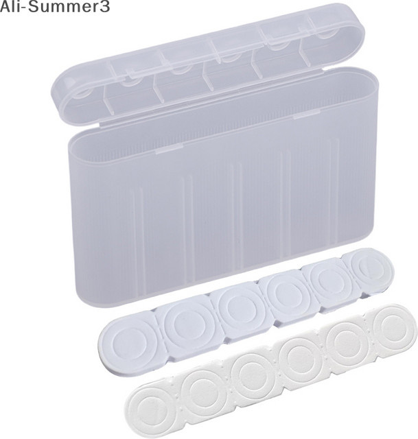 Wasserdichte Aufbewahrungsbox für 18650 Batterien mit 6 Slots, tragbarer Organizer und Schutzgehäuse, transparent - Bild 1