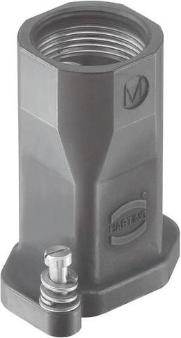 HARTING Tüllengehäuse 19 40 003 0401 aus Kunststoff in Grau - Bild 1