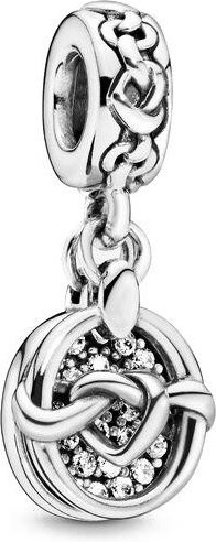 Allbestart Charm Anhänger 925 Silber, Perle, Zirkonia, Damen - Bild 1