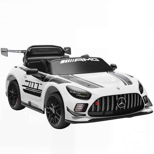 AIYAPLAY Mercedes-AMG Kinder Elektroauto, Weiß, ab 3 Jahre - Bild 1