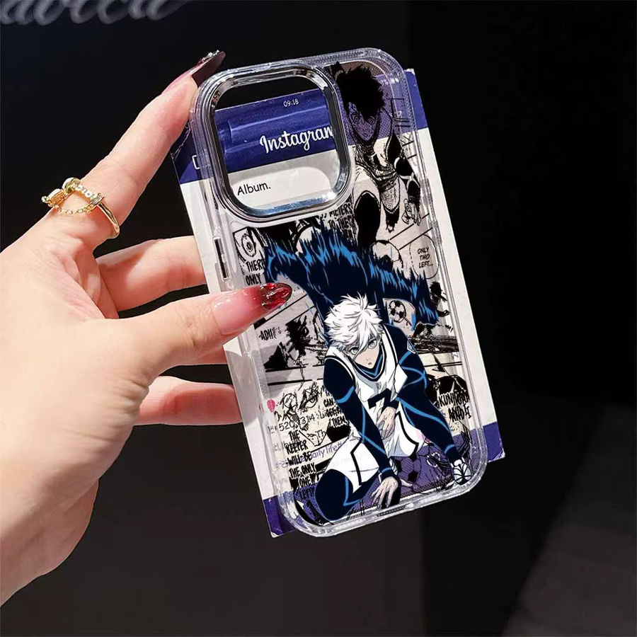 COOL B-BLUE LOCKS S-Seishiro Nagi Handyhülle für Apple iPhone 17 AIR 16E 15 14 13 12 11 Pro Max Plus Transparente Weiche Schutzhülle - Bild 2