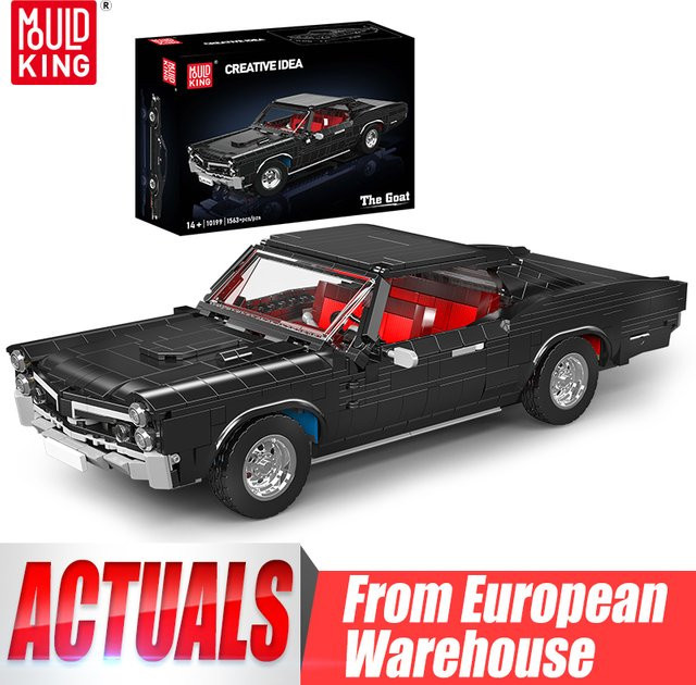 Mould King Black GTO Rennwagen, Baustein-Set, ab 14 Jahren - Bild 1
