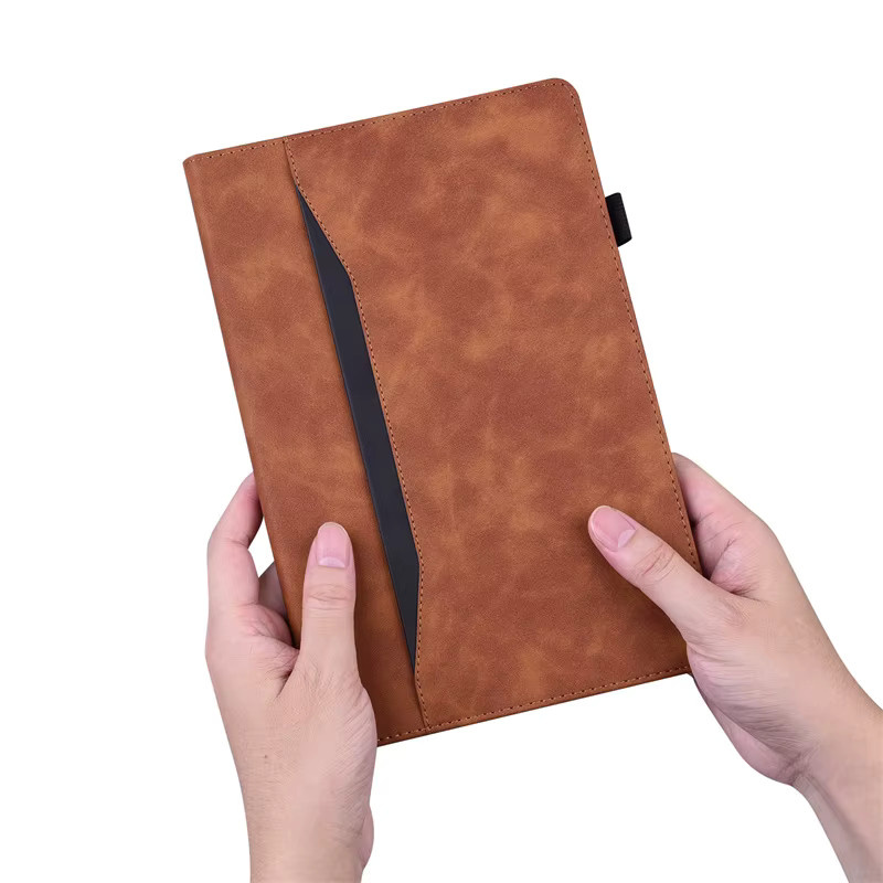 Luxus Wallet Tablet Hülle für OnePlus Pad 4 13,2 Zoll in Blau und Braun - Bild 3