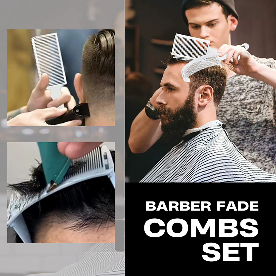 Happy Barber Friseur Kamm-Set für Herren, 6 Teile - Bild 2