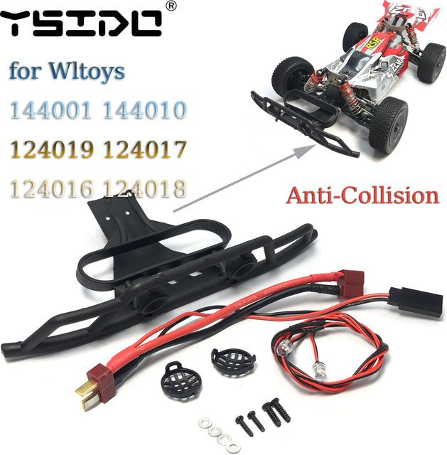 Wltoys RC Car Anti-Kollisions-Frontstoßstange, mit LED-Licht, Upgrade-Zubehör - Bild 1