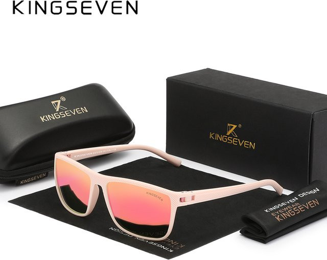 KINGSEVEN LC755 Sonnenbrille, quadratisch, Vollrand, Kunststoff, Unisex, polarisiert - Bild 1