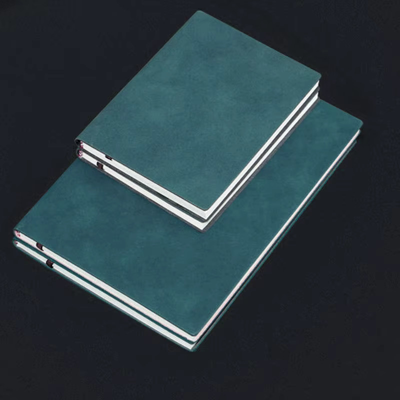 Liniertes Business-Notizbuch mit Hardcover aus PU-Leder in Schwarz, A6, 160 Seiten - Bild 4