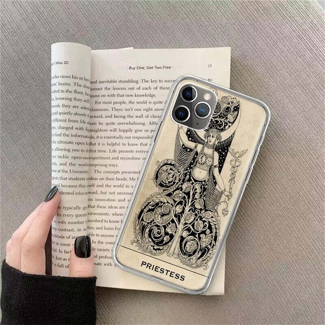 Transparente iPhone Hülle mit Narr Tarotkarten Motiv aus TPU für Apple iPhone 11 bis 16 Pro Max - Bild 1