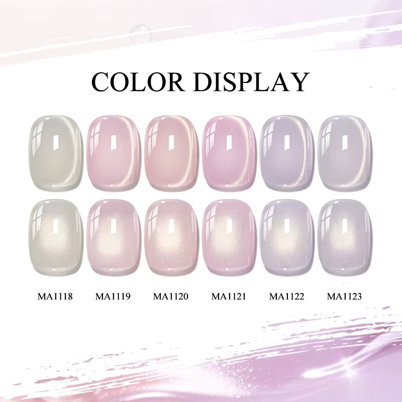MEET ACROSS Magnetischer Nagellack, Taro Lila, 7 ml - Bild 2