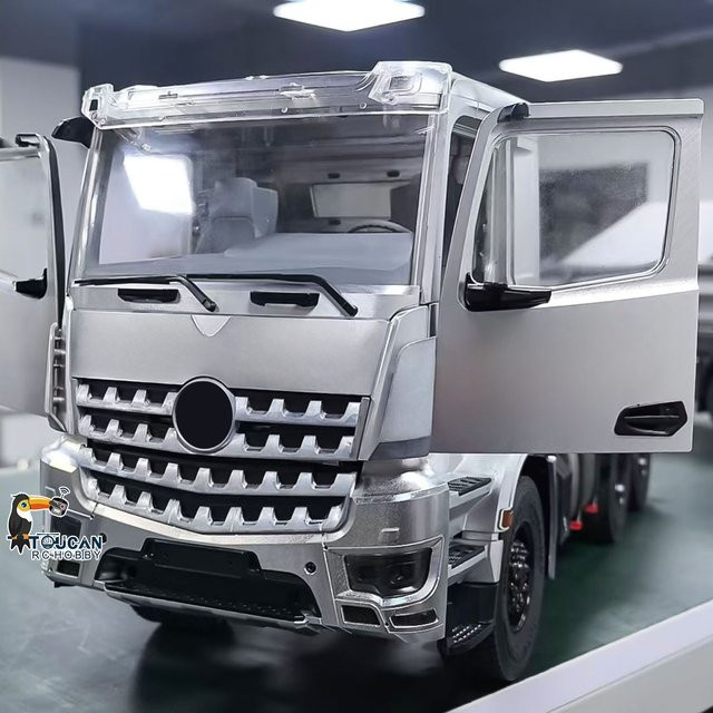 Wheelfun Unlackierte Vollmetall-Kabinen-Bausätze, RC-Traktor-LKW Kipper, 1:14 - Bild 1