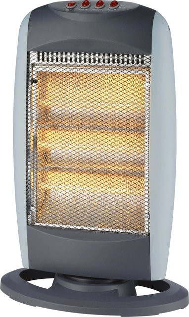 BWO Halogenheizer 1.200 W mit 75 Grad Oszillation in Grau - Bild 1