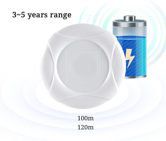 DX-IOT Bluetooth Beacon DX-CP28 Eddystone iBeacon IoT-Gerät für Indoor-Tracking in Weiß mit 120 m Reichweite - Bild 1