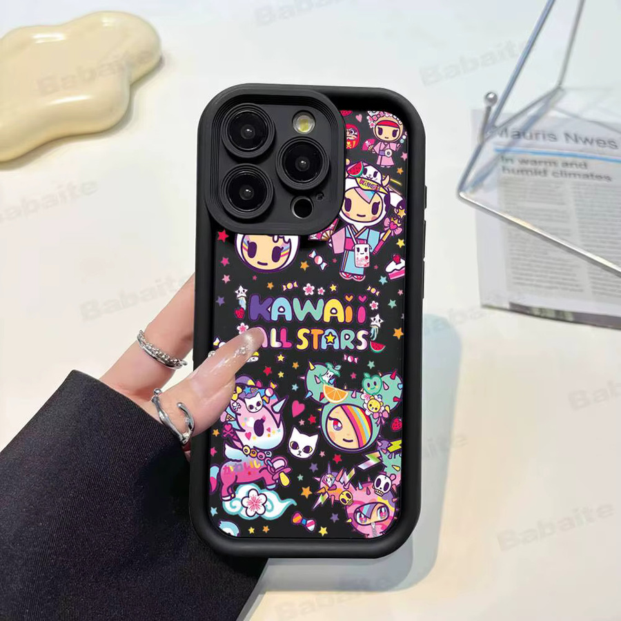 J-Japan T-Tokidoki Handyhülle für Apple iPhone 11 bis 17 Pro Max mit weicher Rückseite in Multicolour - Bild 3