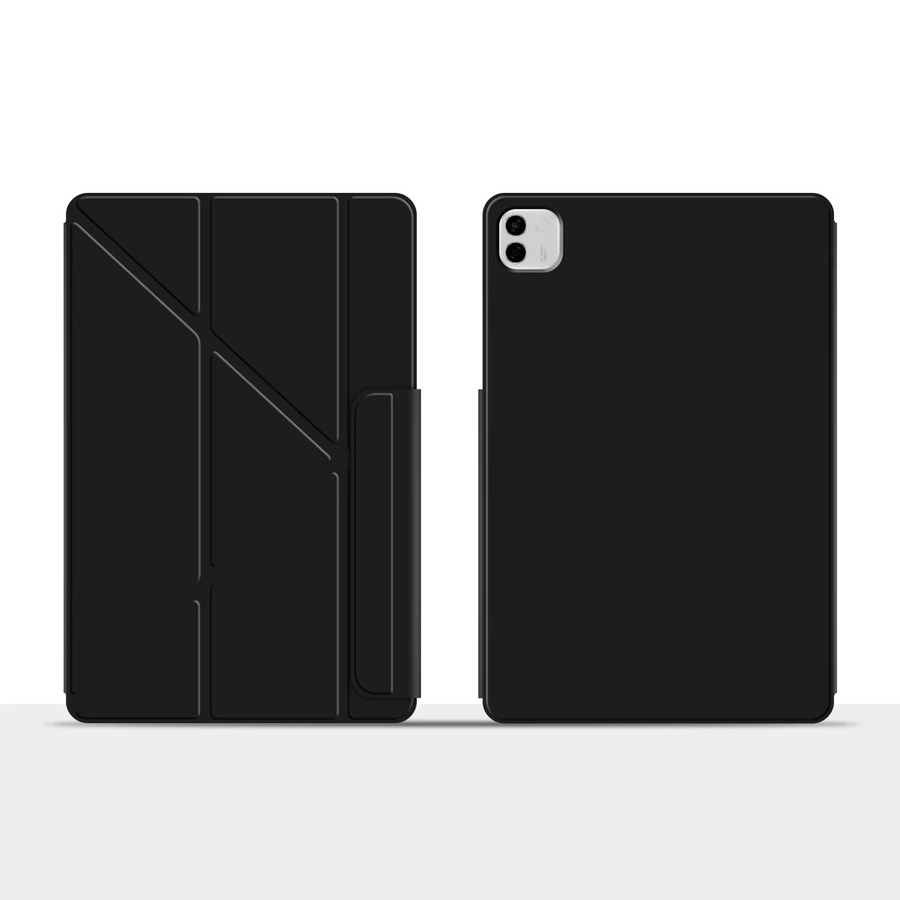 LFOIQN Magnetische Smart Cover Hülle für Honor MagicPad 13 Pro, ultradünne faltbare Tablet-Schutzhülle, Schwarz - Bild 5