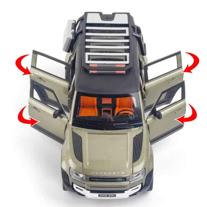 Maisto Land Rover Defender, Geländewagen, Metall, Weiß - Bild 2
