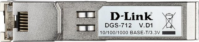 D-Link DGS-712 SFP Transceiver-Modul in Silber für Gigabit Ethernet mit RJ45 Anschluss - Bild 2