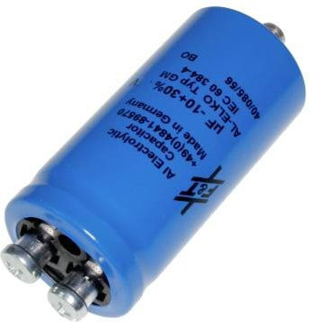 FTCAP Elektrolyt-Kondensator GMB33235065100 mit Schraubanschluss, 3300 µF, 350V, Blau, Durchmesser: 65 mm, Höhe: 100 mm - Bild 1