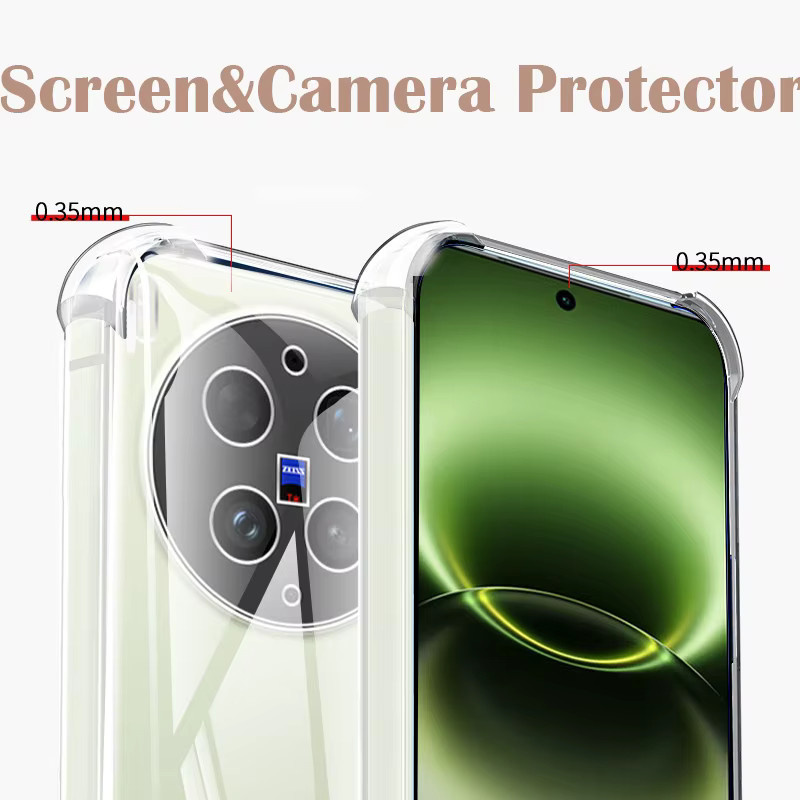 Transparente TPU Schutzhülle mit Ringhalter und Ständer für Vivo X300 Ultra Pro FE - Bild 2