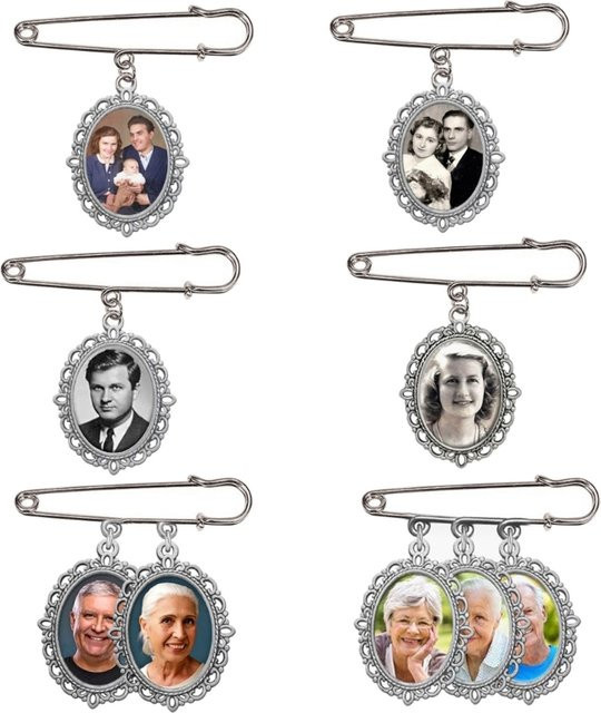 JAVRICK Charme Pin Brosche, Silber, Unisex, Ohne Stein - Bild 1