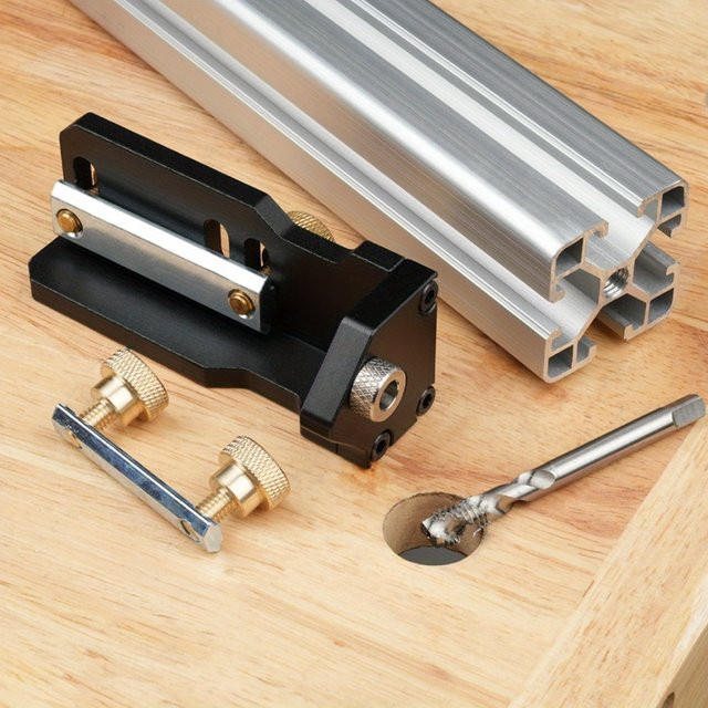 FNICEL Manuelles Gewindeschneidwerkzeug als vielseitiger Jig-Locator für Aluminiumprofile Typ 20/30/40 in Schwarz - Bild 1