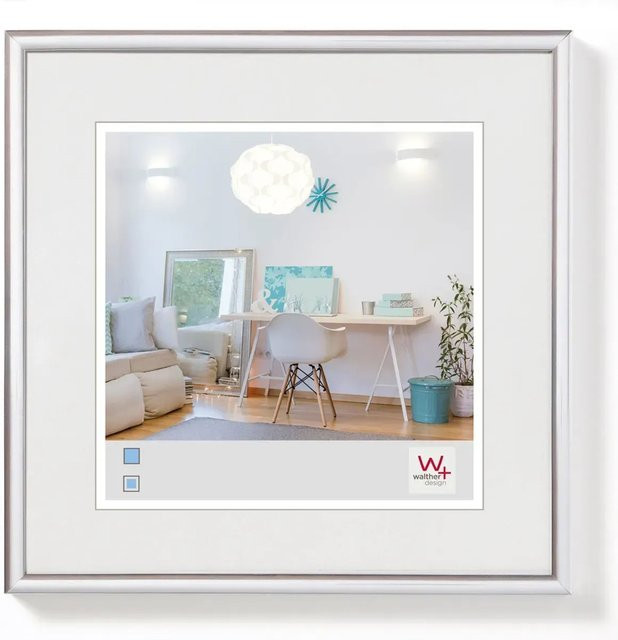 Walther Design New Lifestyle Kunststoff Bilderrahmen Silber, B/H: 20 x 20 cm - Bild 1