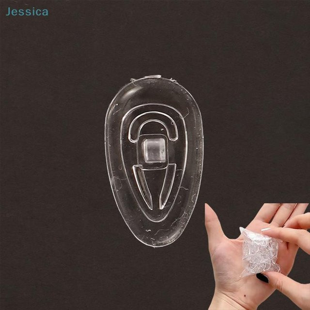 Binchi Nasenpads Silikon, Oval, Transparent, Grey, 50 Stück - Bild 1