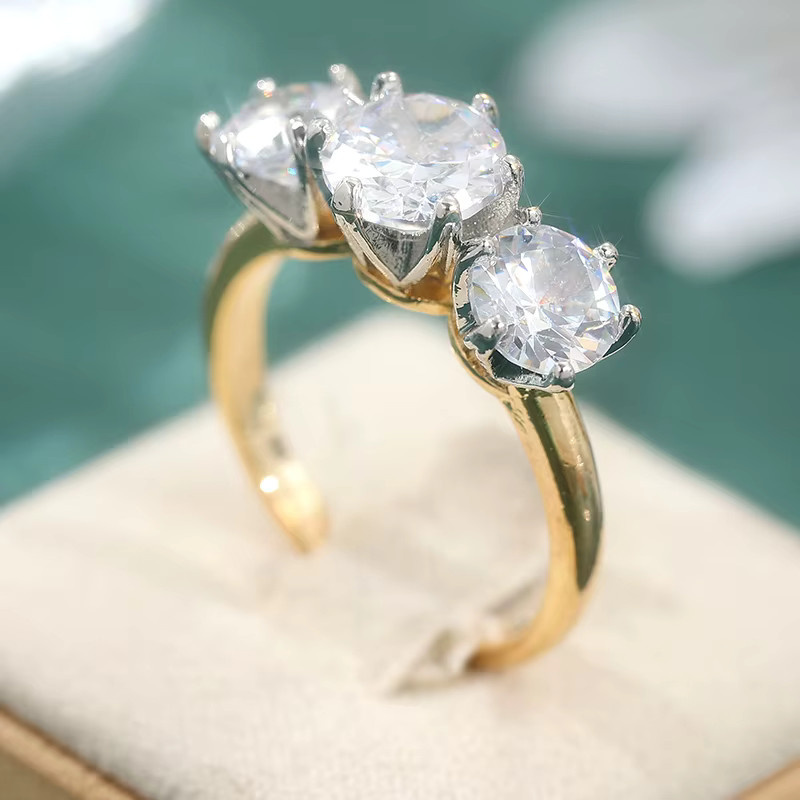 YoYo Verlobungsring, Gold, Zirkonia, Damen - Bild 2