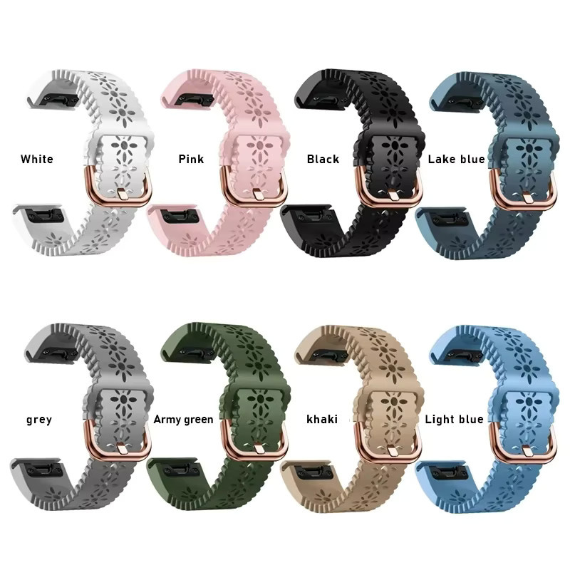 Uhrenarmband Silikon, 20mm, Unisex - Bild 3