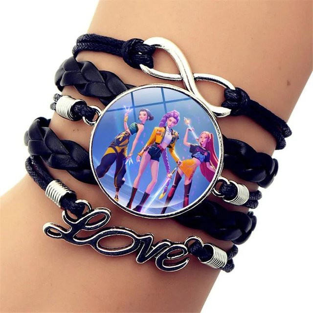 Geflochtenes Armband Leder, Schwarz, Unisex - Bild 1