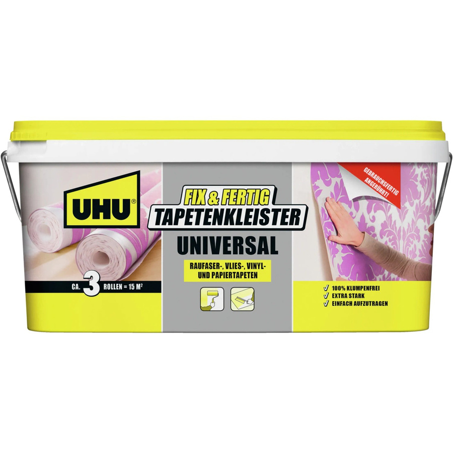 UHU Tapetenkleister Fix & Fertig Universal für Papier und Vlies, 2,5 kg - Bild 1