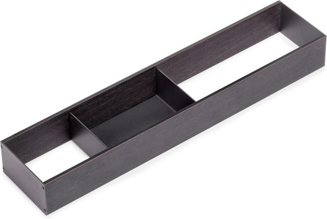 Emuca Schubladenorganisator Orderbox aus Stahl und Holz in Anthrazitgrau, Breite: 10 cm, Tiefe: 47 cm - Bild 1