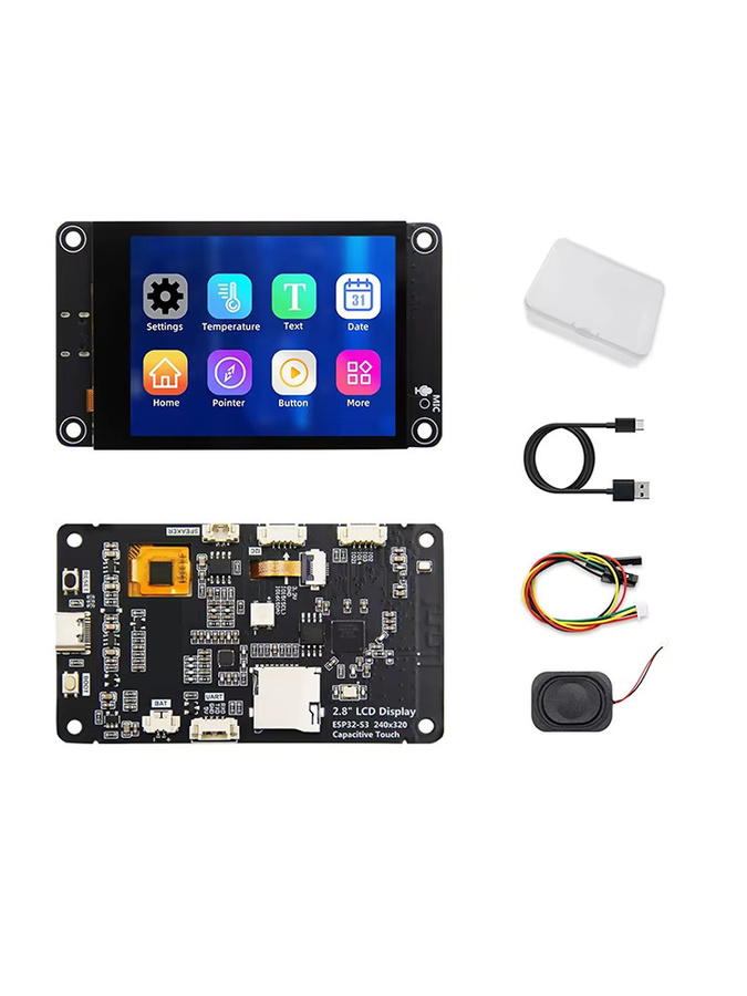 Diymore ESP32-S3 Entwicklungsboard mit 2,8 Zoll TFT-Touchscreen, Wifi und Bluetooth, USB-C, Schwarz - Bild 5