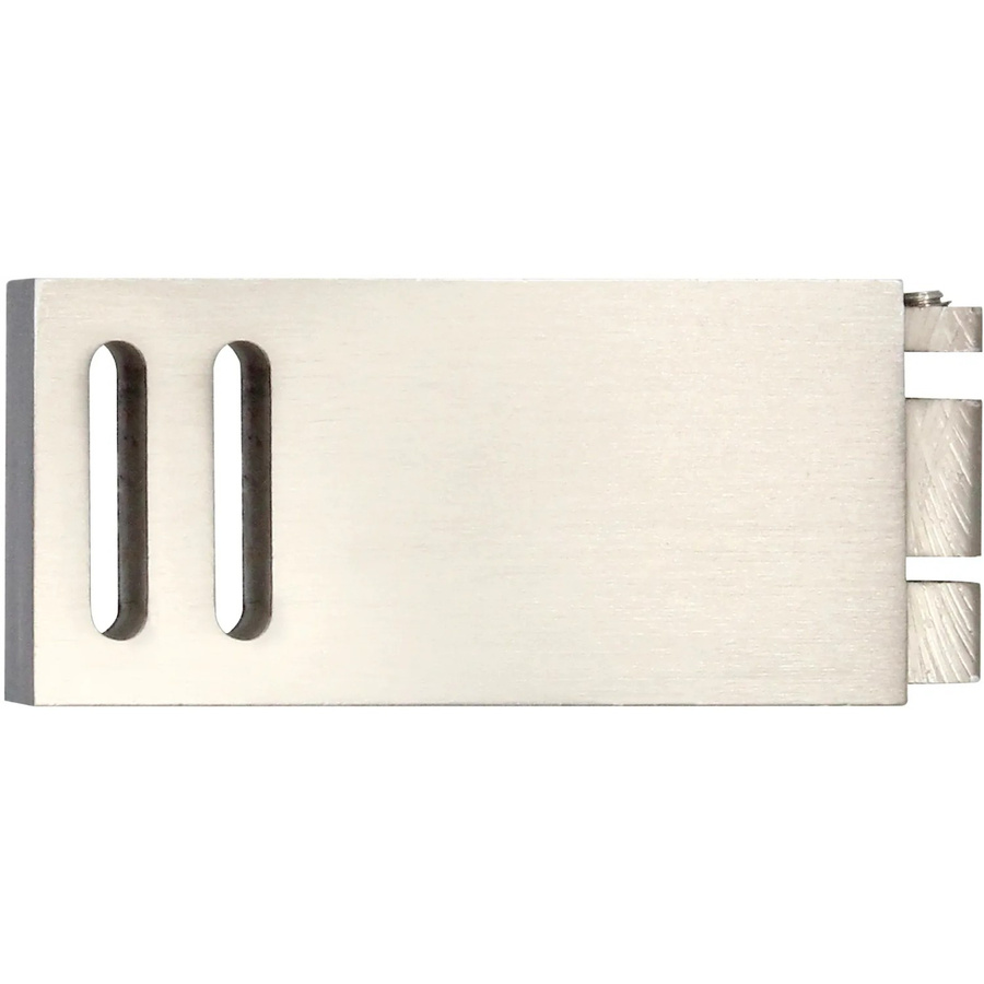 Mydeco Gardinenstangen-Endstück Clear in Edelstahl-Optik, Farbe: Silber/Transparent, Durchmesser: 3,2 cm, Breite: 1,1 cm - Bild 1