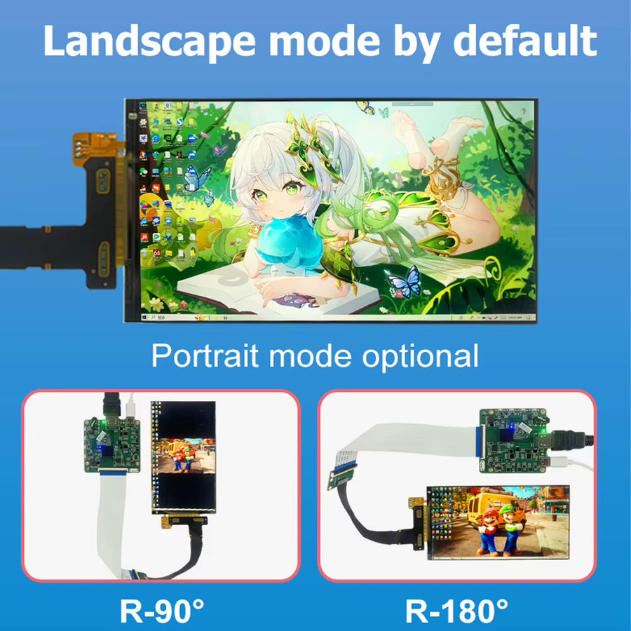 Wisecoco 6 Zoll 2K IPS LCD-Bildschirm mit 2560 x 1440 Auflösung für Raspberry Pi, PS4/5 und TV-Box - Bild 3