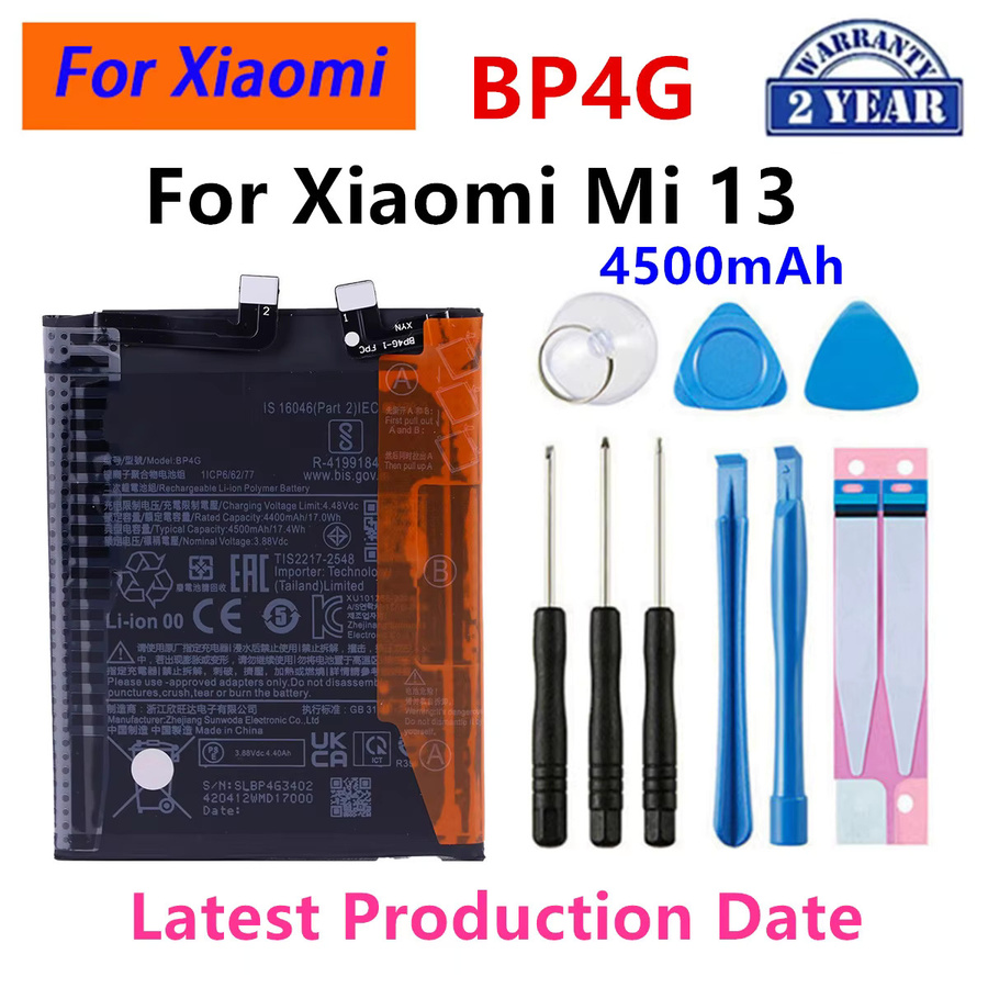 Xiaomi Akku in Schwarz für Redmi Note 11 12 Pro Note 14 5G sowie Xiaomi 13 14 15 und Redmi 14 Pro (Modelle BP47 BP4J BN5U BP4R BP4G BP4Q BP4U) - Bild 2