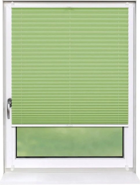 Deco-Raum Plissee Basic Klemmfix in Grün, blickdicht, B/H: 85 x 210 cm - Bild 1
