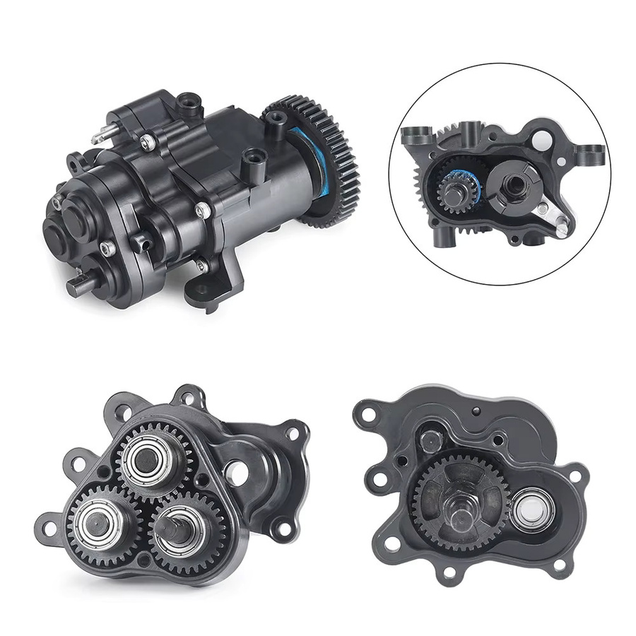 MALOM RC CNC-Metallgetriebe mit Schaltkupplung, Zubehör, Schwarz - Bild 3