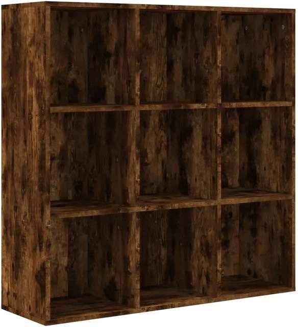 vidaXL Bücherschrank in Eiche Räuchereiche Braun B: 98 cm, T: 30 cm, H: 98 cm - Bild 1