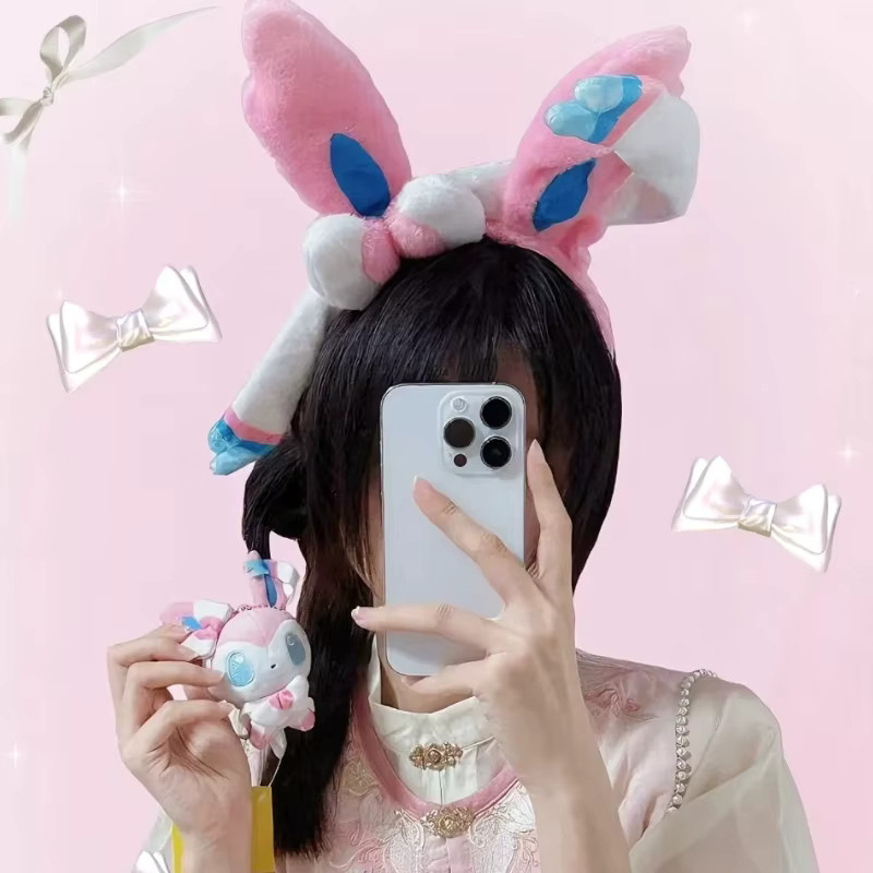FUNISM Pokémon Love Series Eevee Haarreif, Gesichtsreinigungs-Stirnband - Bild 1